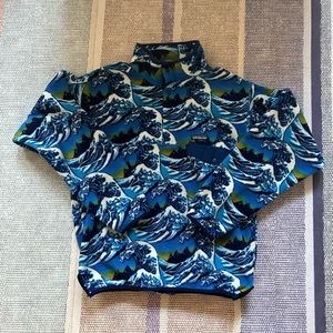 Patagonia Fitz Roy Wave Synchilla Fleece Snap-T Pullover